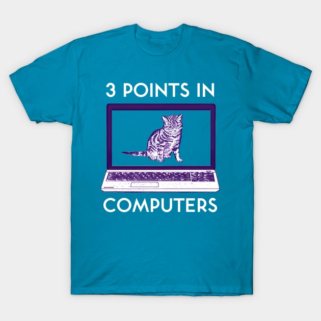 3 Points In Computers T-Shirt by kenrobin